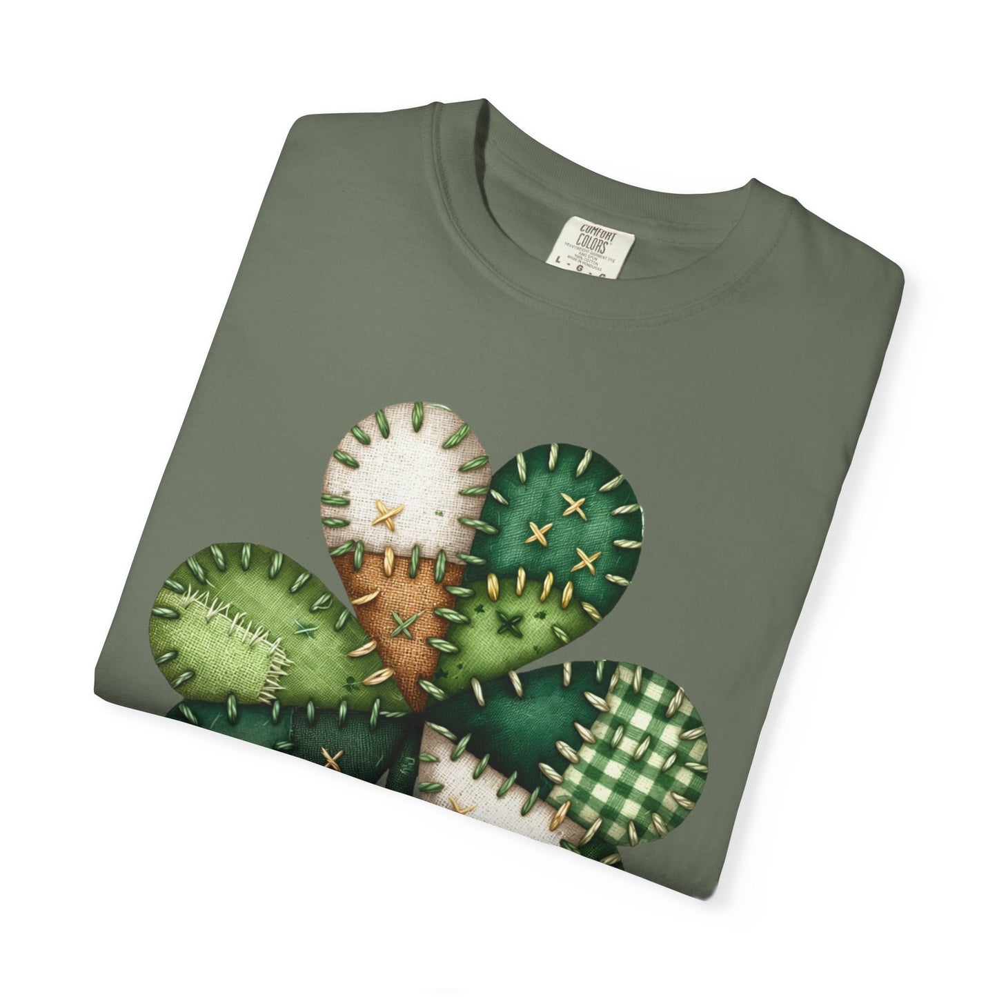 Patchwork Shamrock T-Shirt | St. Patrick's Day Clover Graphic