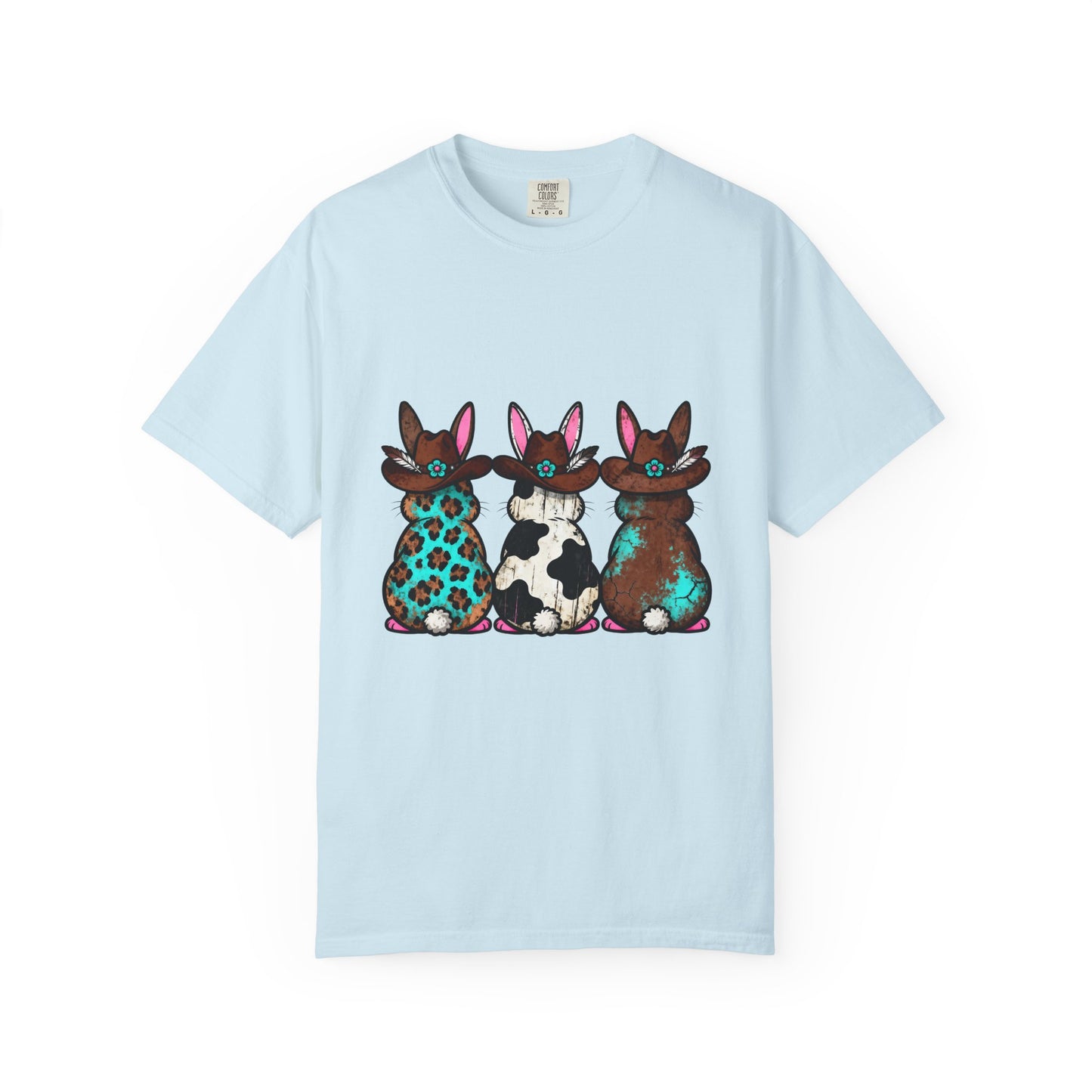 Three Patterned Bunnies T-Shirt | Cute Trio Bunny Illustration