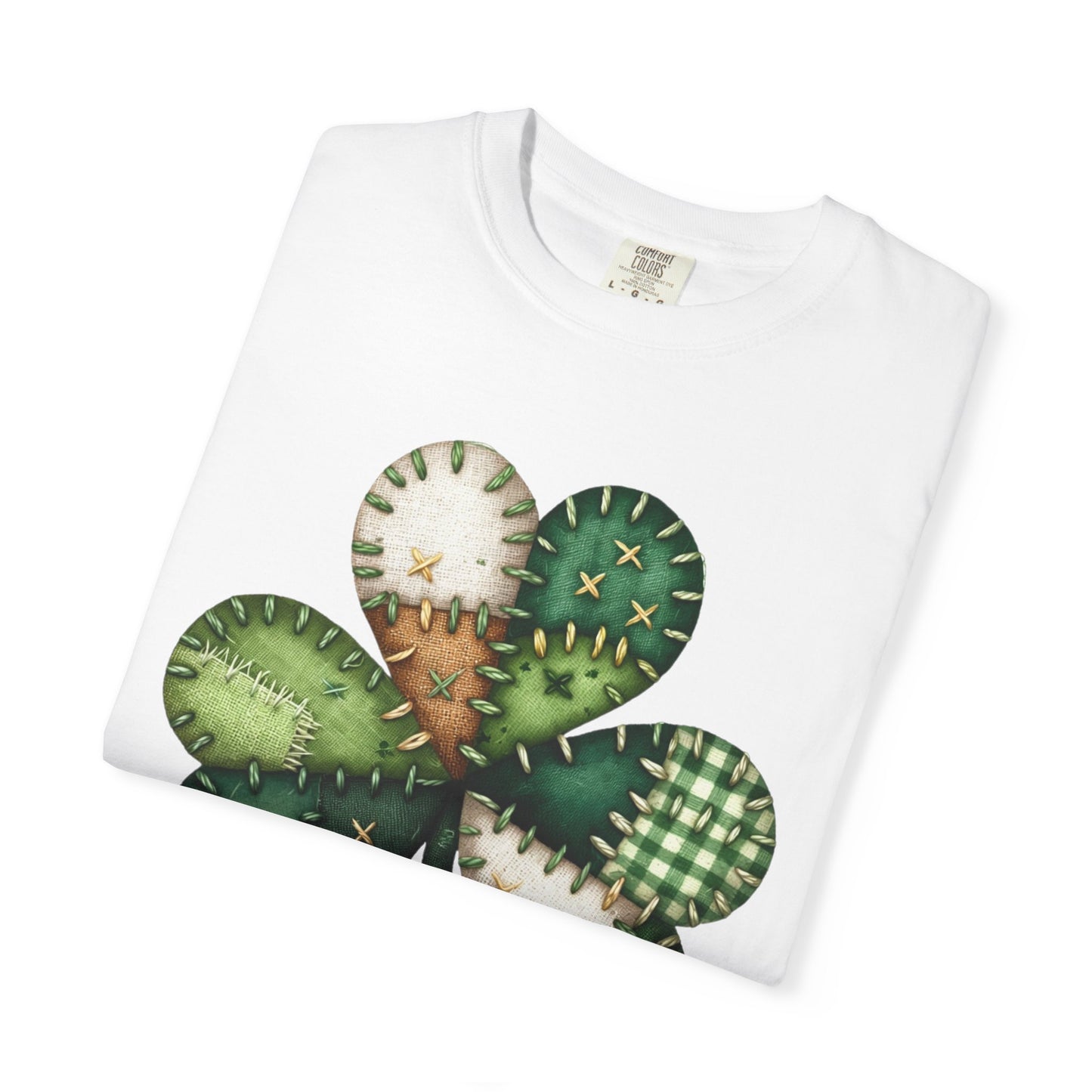 Patchwork Shamrock T-Shirt | St. Patrick's Day Clover Graphic