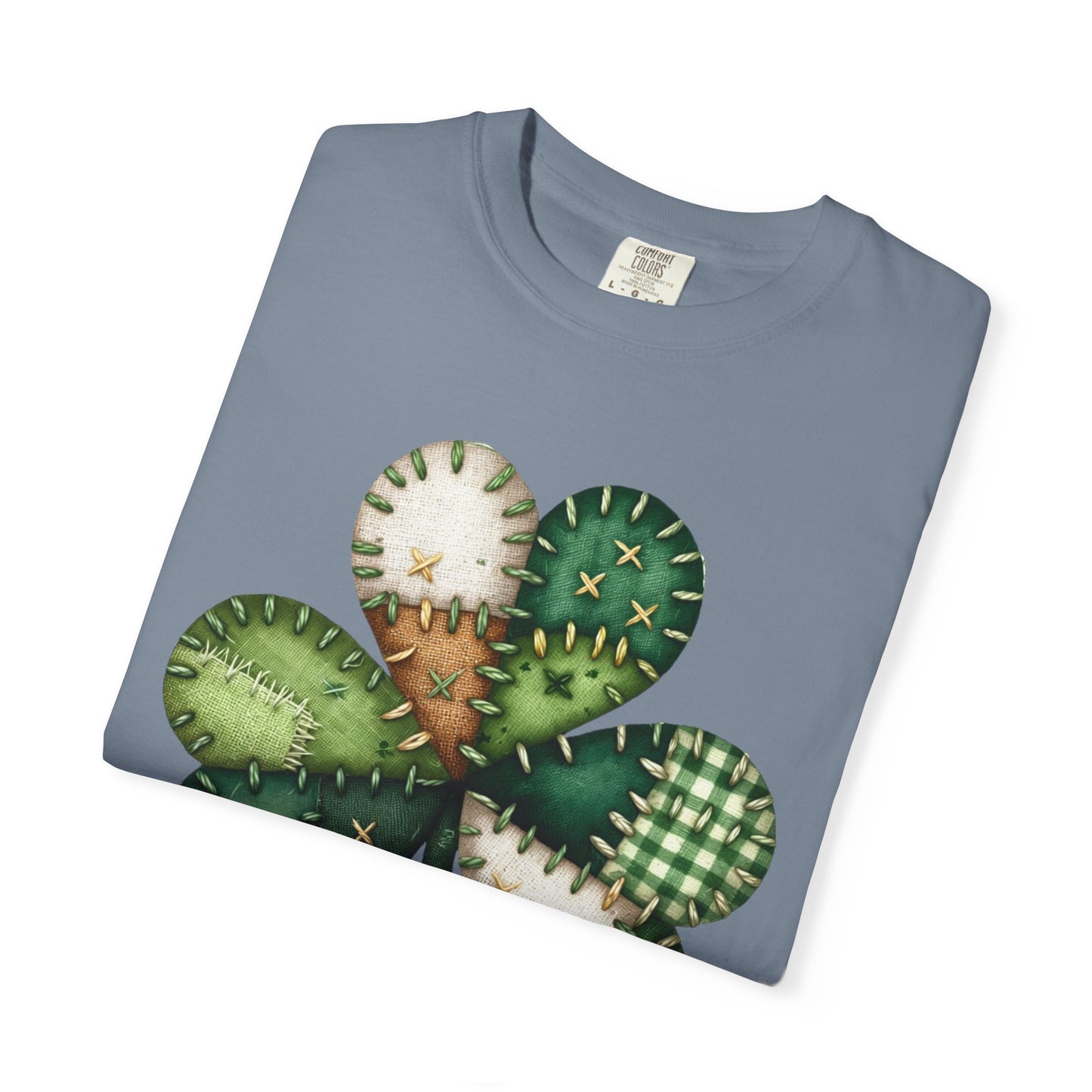 Patchwork Shamrock T-Shirt | St. Patrick's Day Clover Graphic