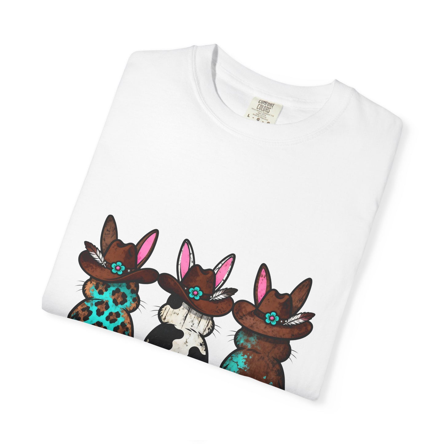 Three Patterned Bunnies T-Shirt | Cute Trio Bunny Illustration