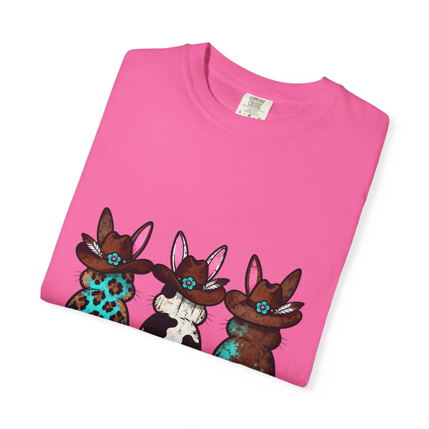 Three Patterned Bunnies T-Shirt | Cute Trio Bunny Illustration