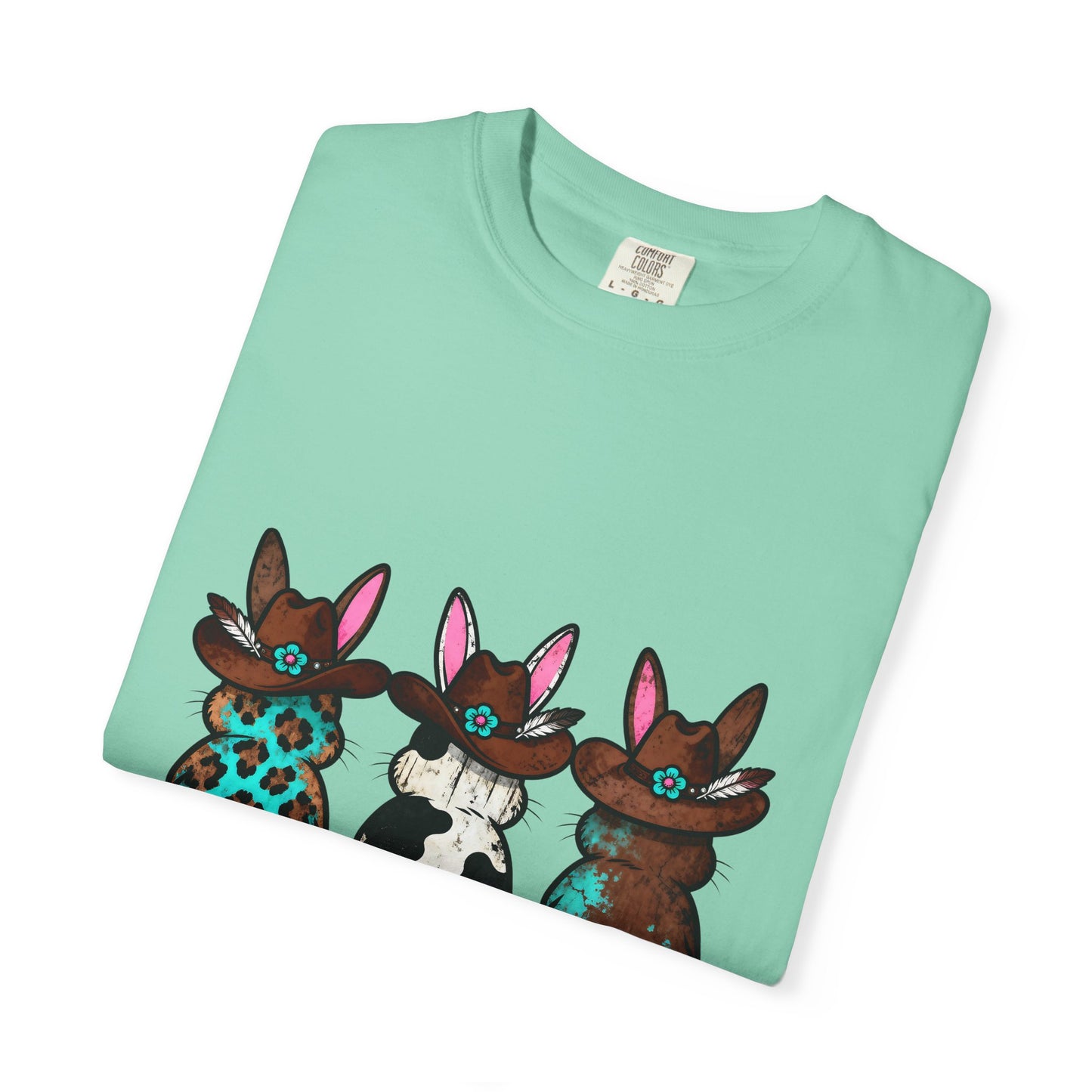 Three Patterned Bunnies T-Shirt | Cute Trio Bunny Illustration