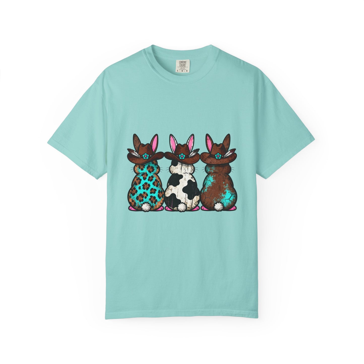 Three Patterned Bunnies T-Shirt | Cute Trio Bunny Illustration