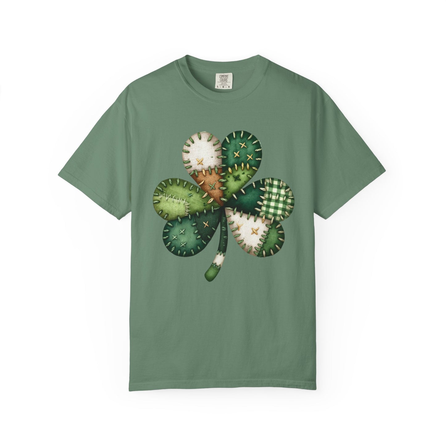 Patchwork Shamrock T-Shirt | St. Patrick's Day Clover Graphic
