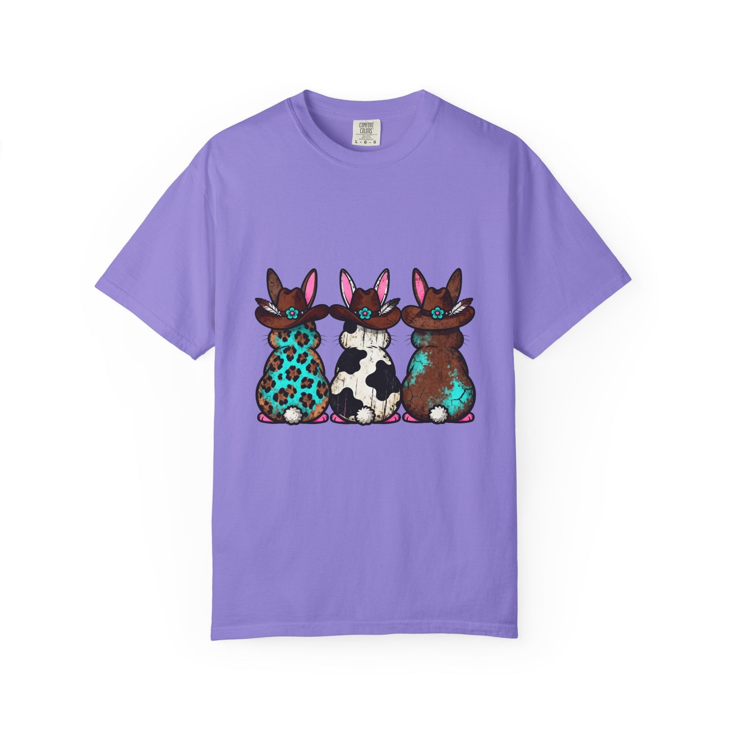 Three Patterned Bunnies T-Shirt | Cute Trio Bunny Illustration