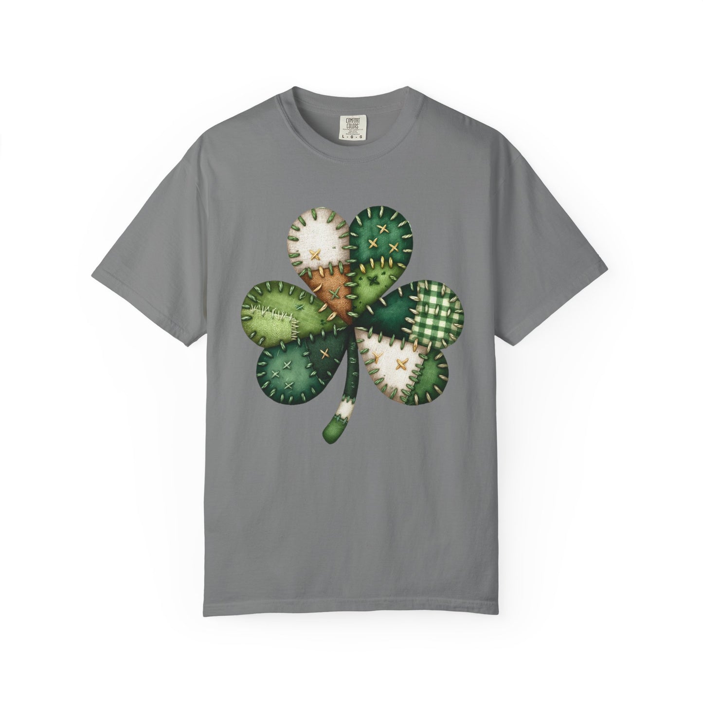 Patchwork Shamrock T-Shirt | St. Patrick's Day Clover Graphic