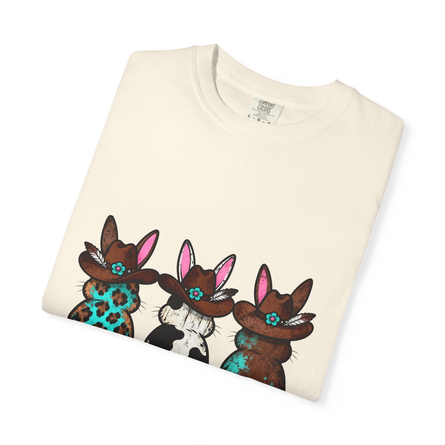 Three Patterned Bunnies T-Shirt | Cute Trio Bunny Illustration