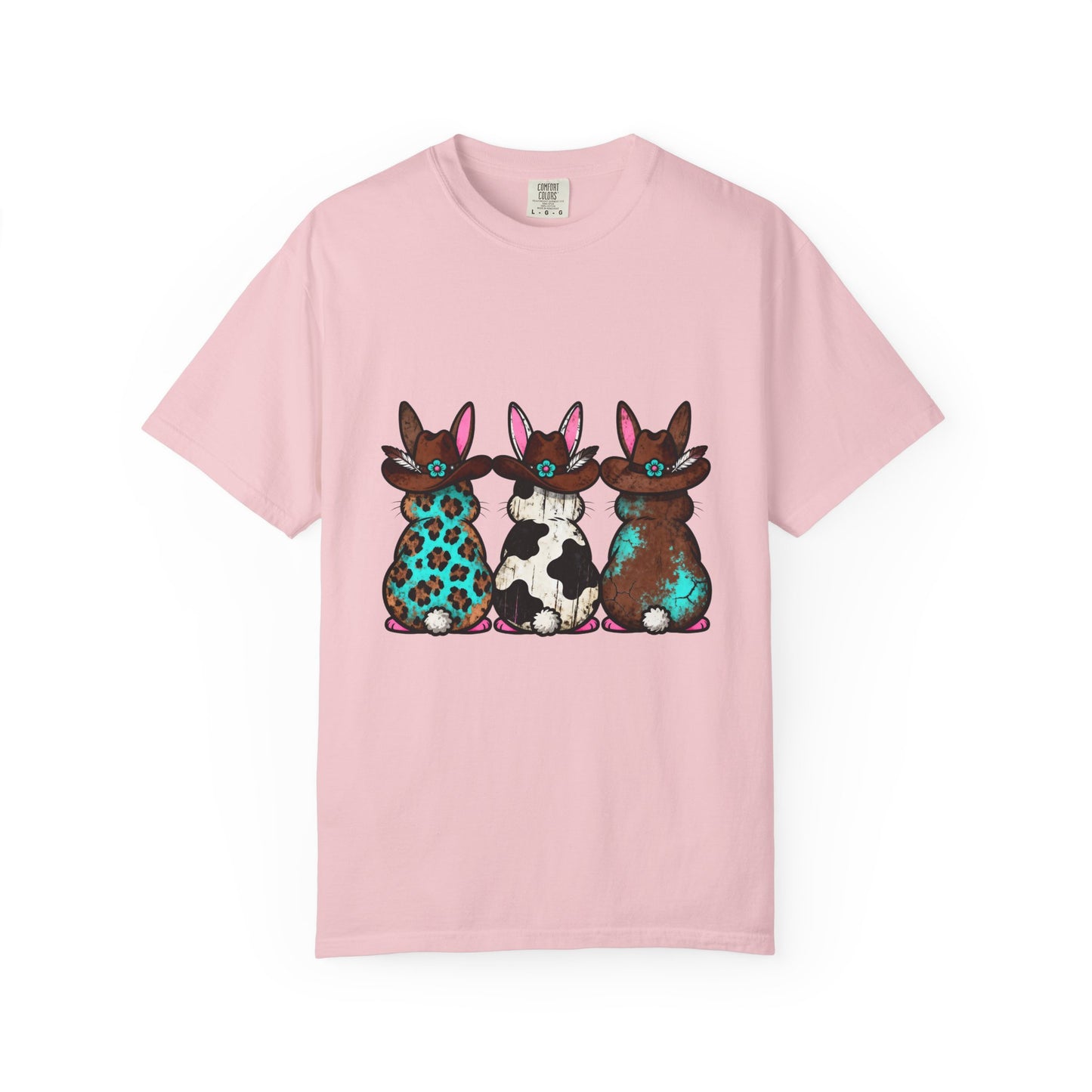 Three Patterned Bunnies T-Shirt | Cute Trio Bunny Illustration