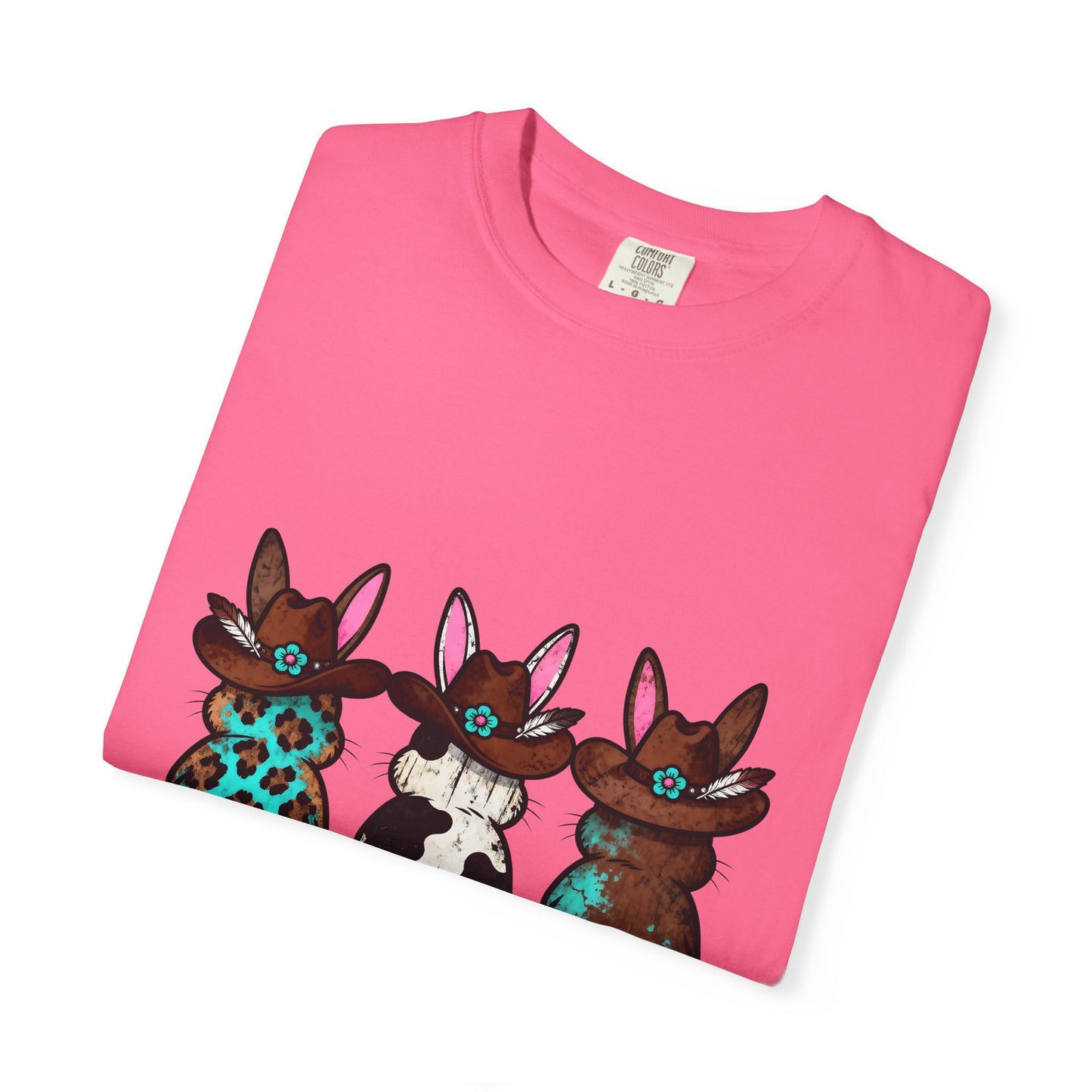 Three Patterned Bunnies T-Shirt | Cute Trio Bunny Illustration