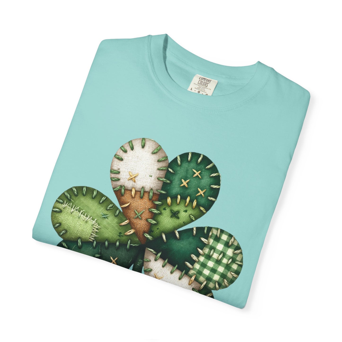 Patchwork Shamrock T-Shirt | St. Patrick's Day Clover Graphic