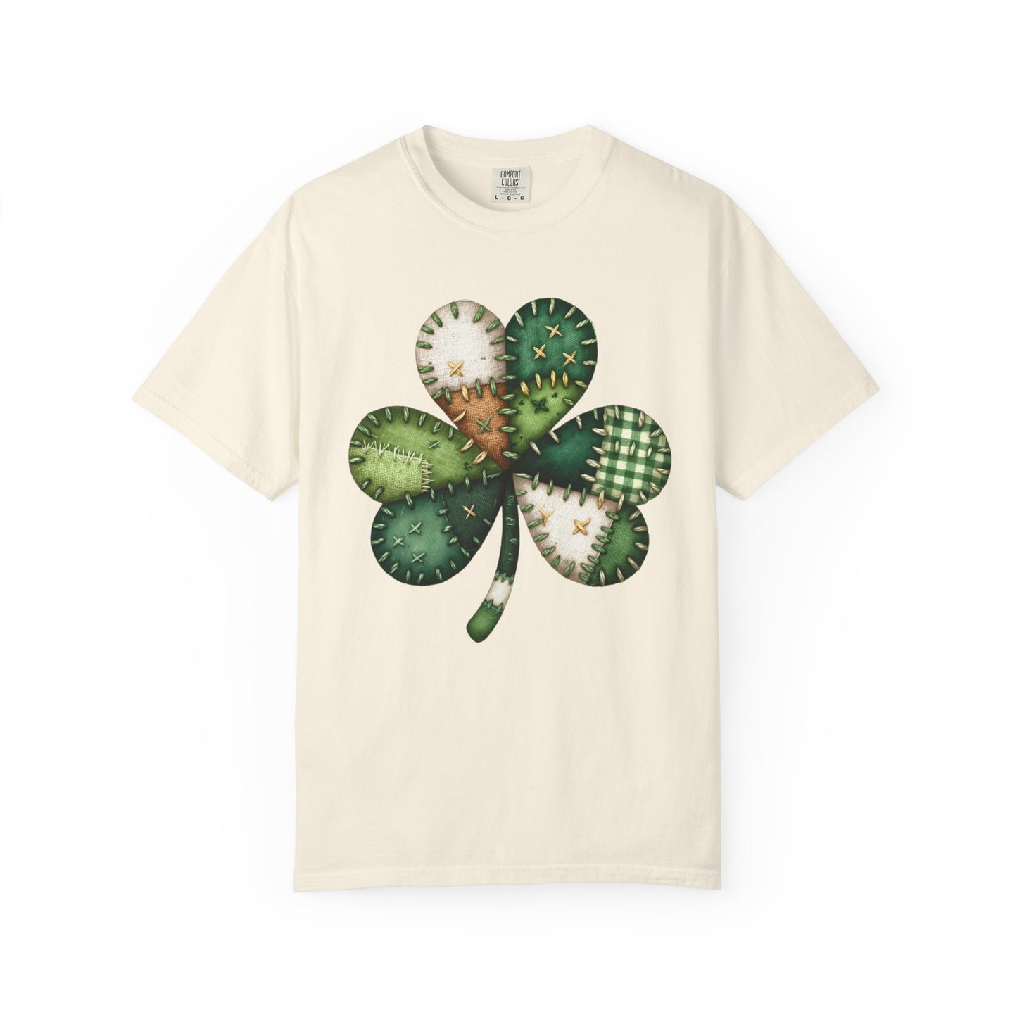 Patchwork Shamrock T-Shirt | St. Patrick's Day Clover Graphic