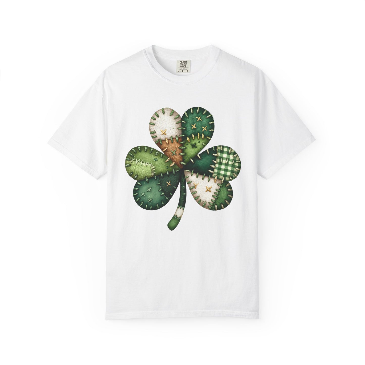 Patchwork Shamrock T-Shirt | St. Patrick's Day Clover Graphic