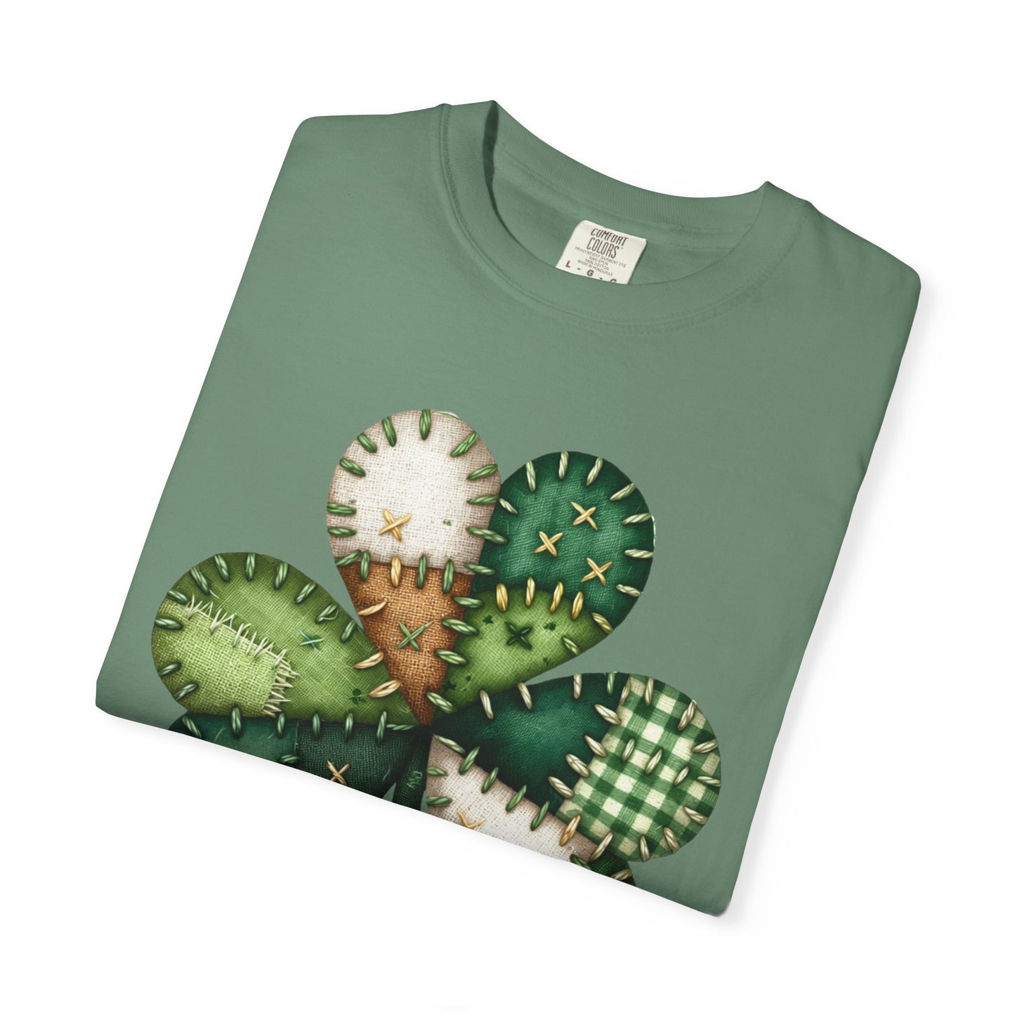 Patchwork Shamrock T-Shirt | St. Patrick's Day Clover Graphic