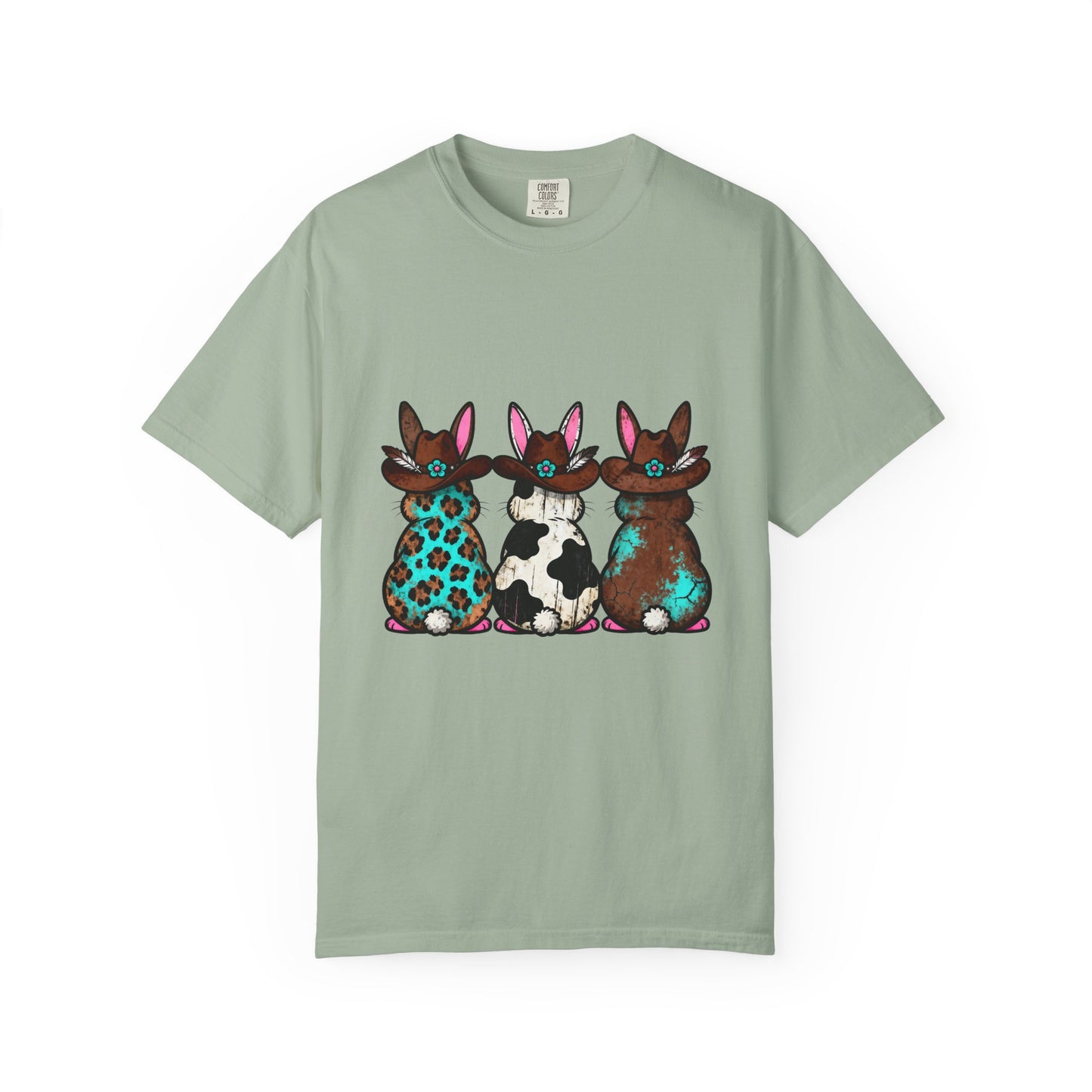 Three Patterned Bunnies T-Shirt | Cute Trio Bunny Illustration