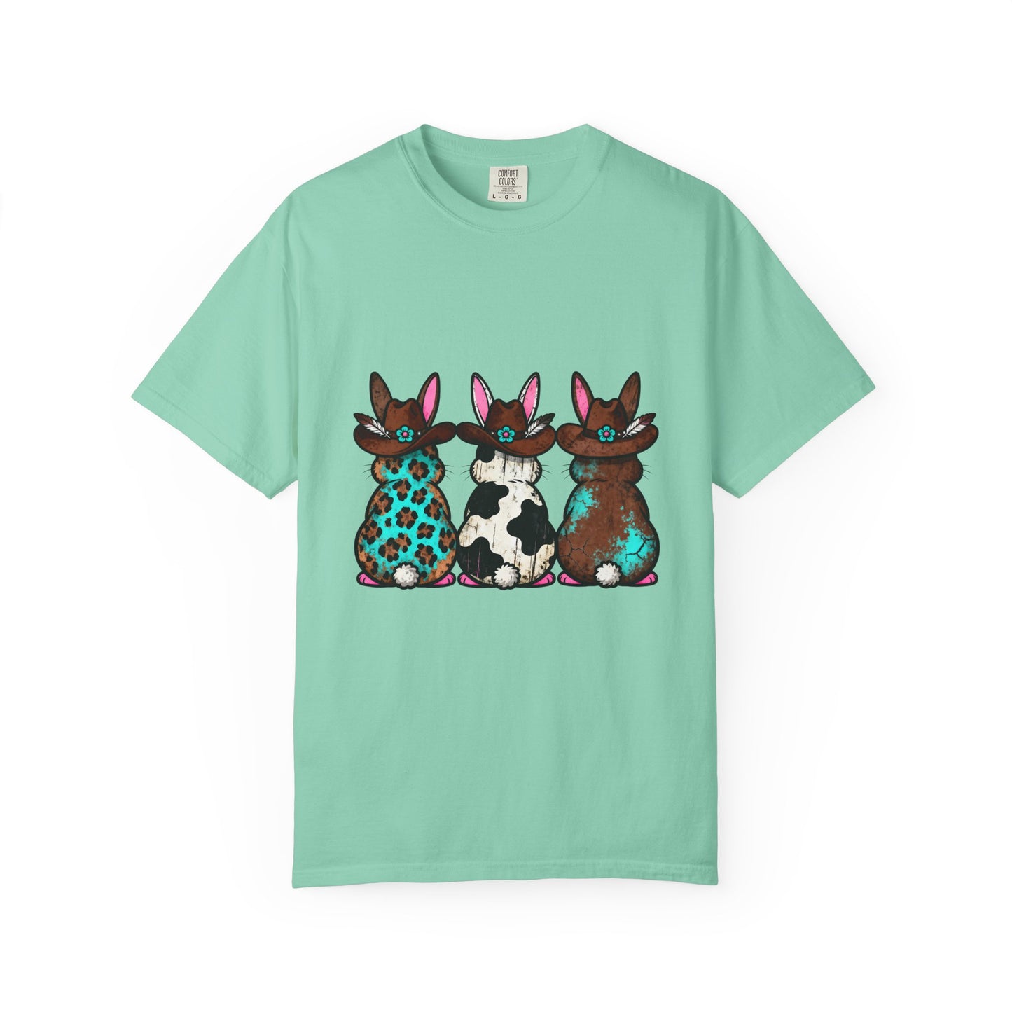 Three Patterned Bunnies T-Shirt | Cute Trio Bunny Illustration