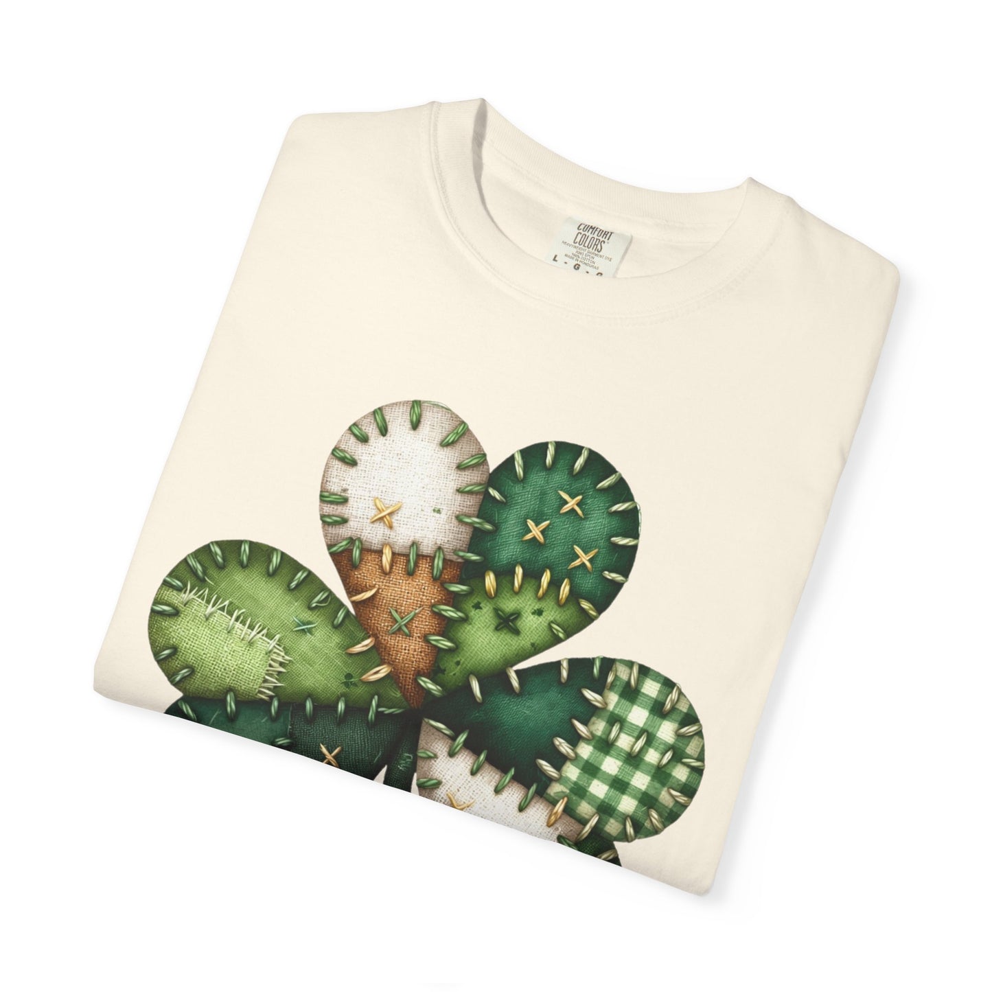 Patchwork Shamrock T-Shirt | St. Patrick's Day Clover Graphic