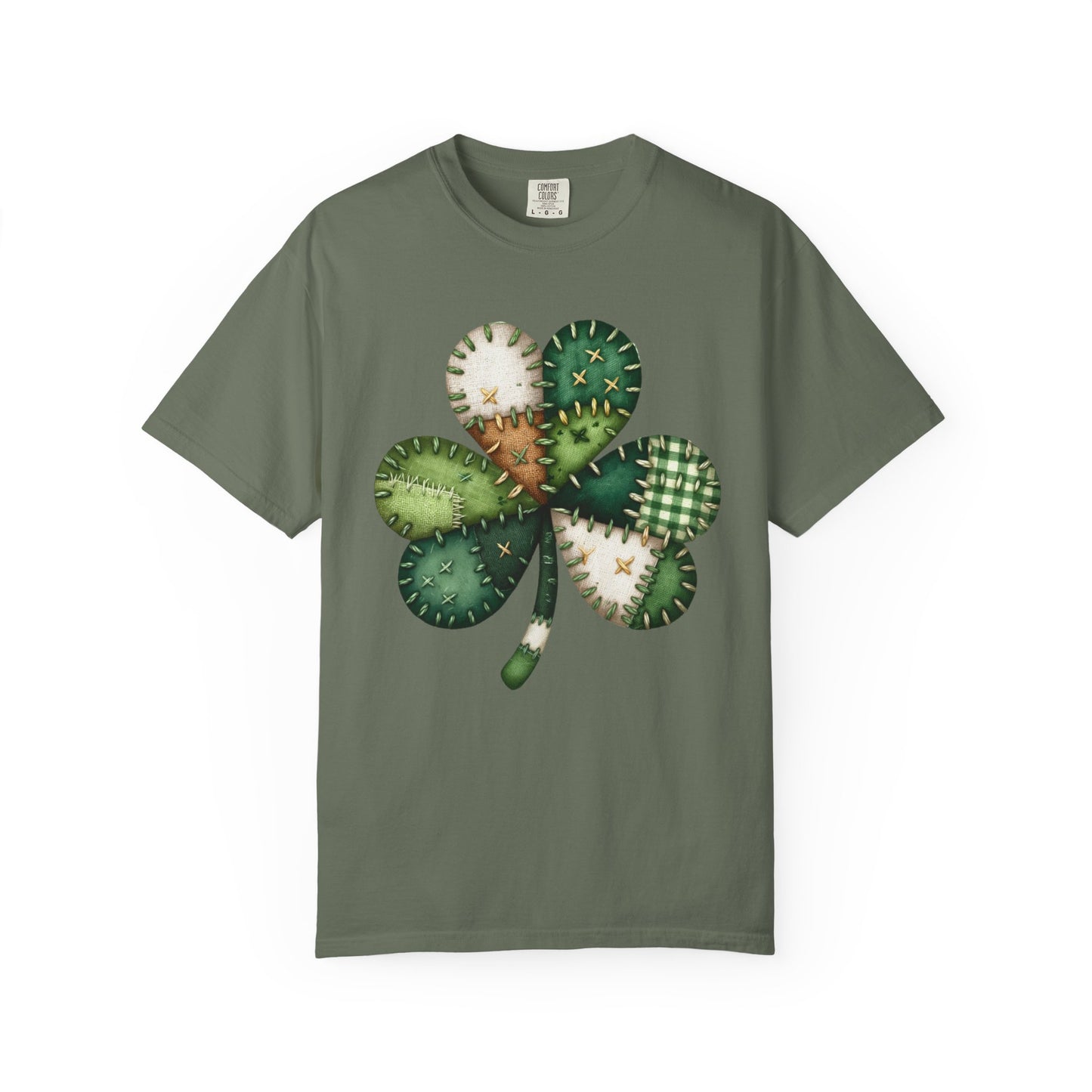 Patchwork Shamrock T-Shirt | St. Patrick's Day Clover Graphic