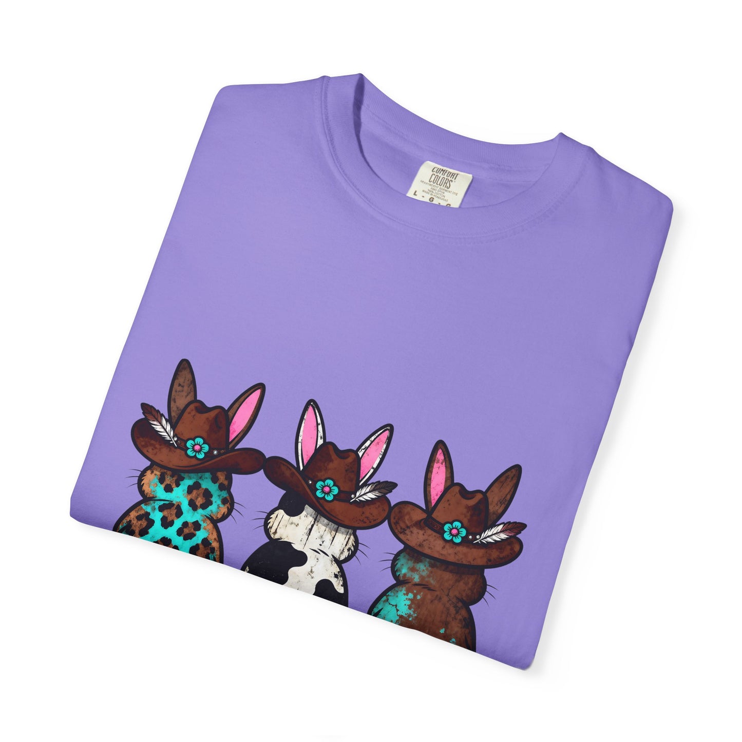 Three Patterned Bunnies T-Shirt | Cute Trio Bunny Illustration