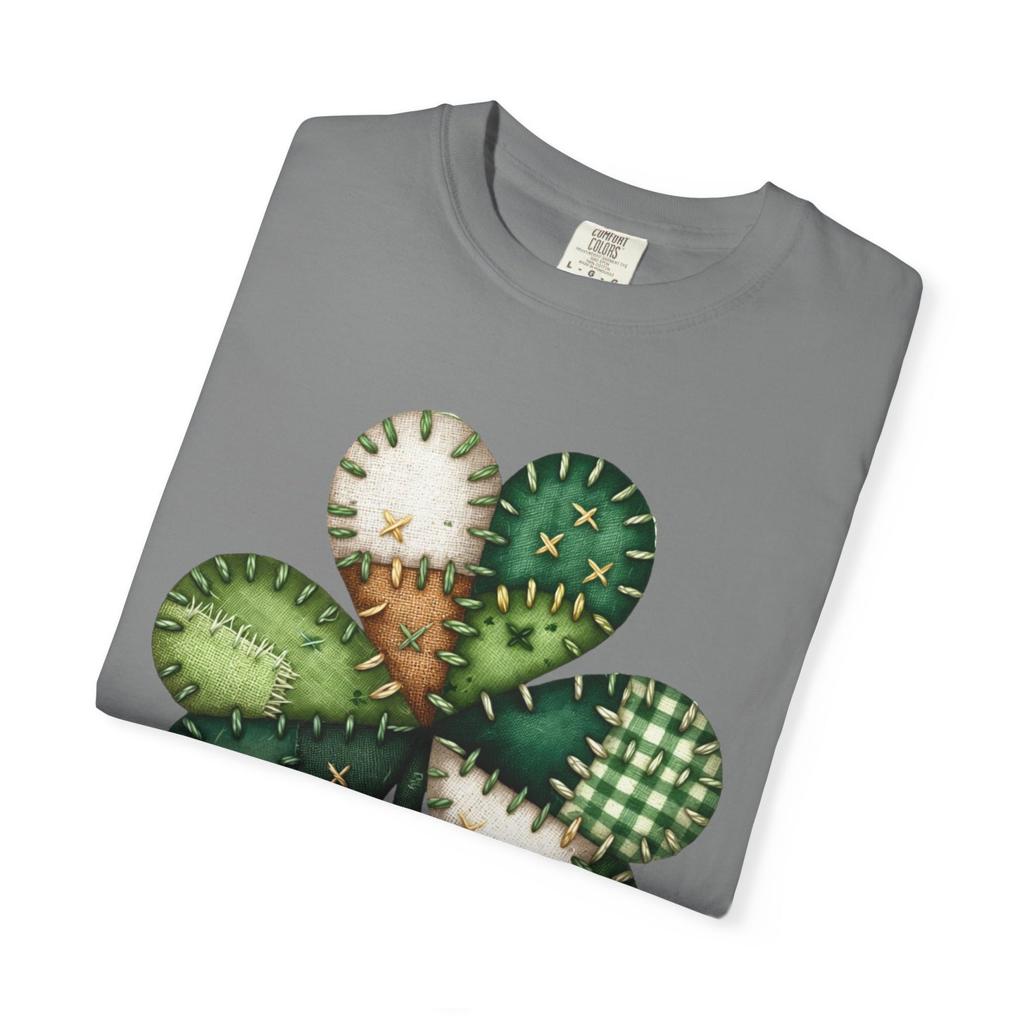 Patchwork Shamrock T-Shirt | St. Patrick's Day Clover Graphic
