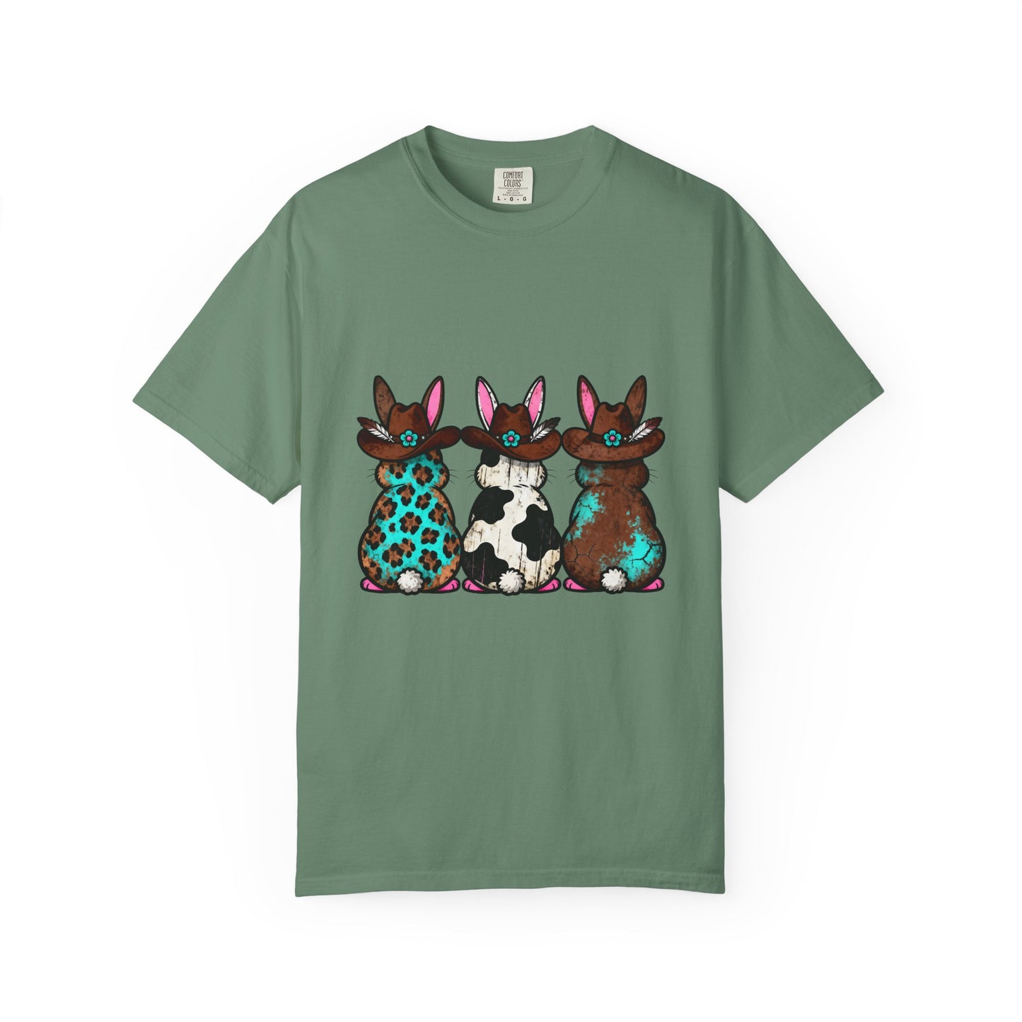 Three Patterned Bunnies T-Shirt | Cute Trio Bunny Illustration